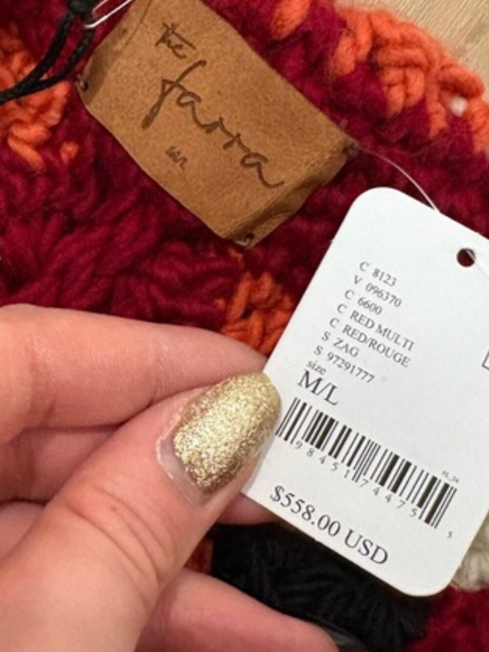 FREE PEOPLE “THE FARRA” CROCHET KNIT PANTS RARE  BOHO ICON  FESTIVAL STATEMENT - Picture 2 of 11